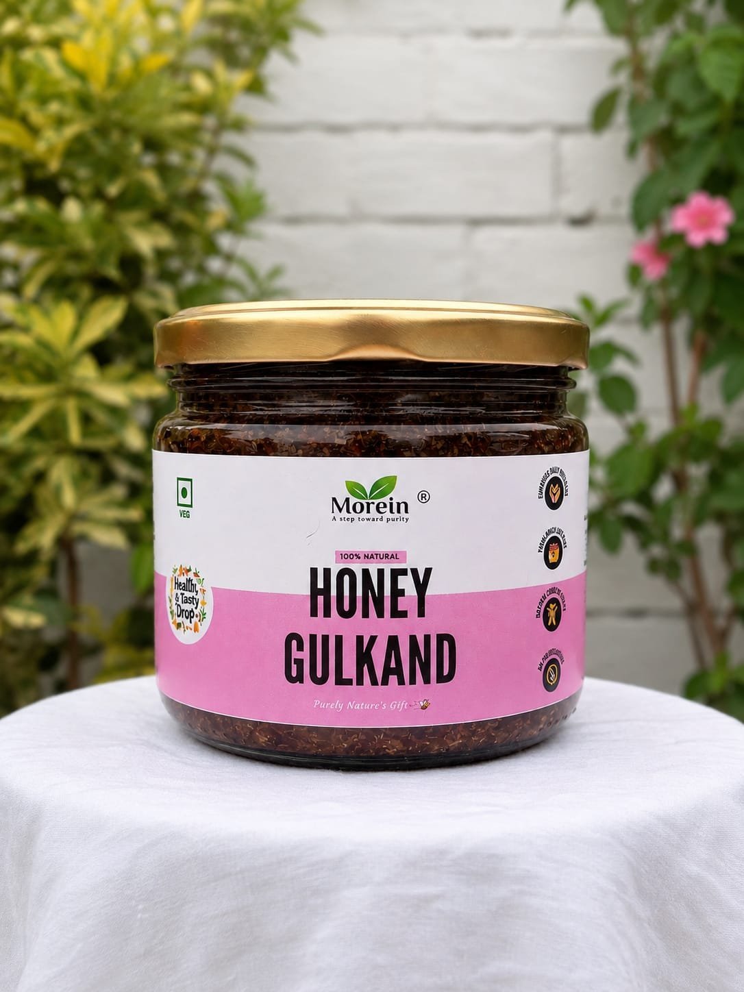 Honey Gulkand 450gms– Made with Fresh Rose Petals & Raw Honey - Image 2
